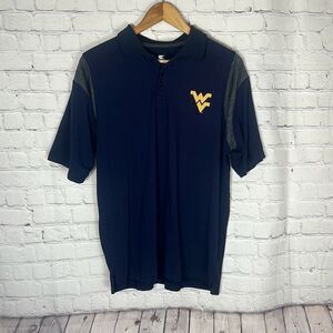 Colosseum West Virginia Mountaineers WVU Mountaineers Polo Shirt size M Medium
